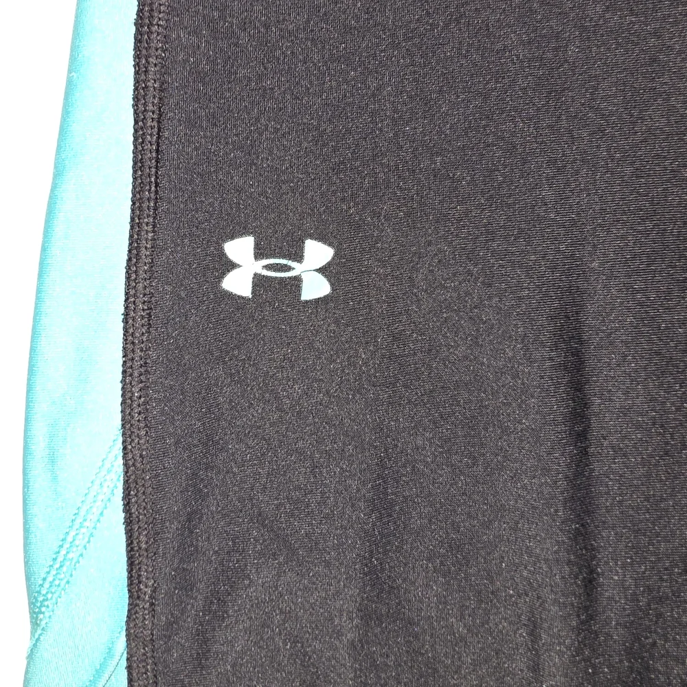 Under Armour Black and Teal Leggings - Picture 3 of 5